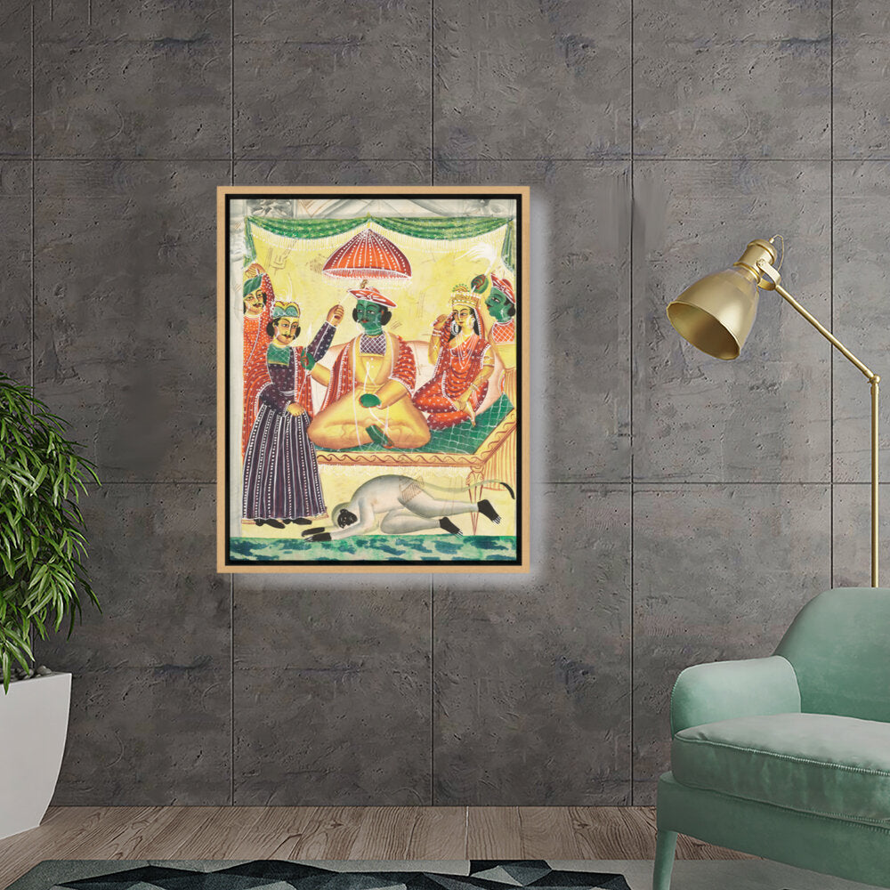 Rama And Sita Kailghat - FLOATING FRAME