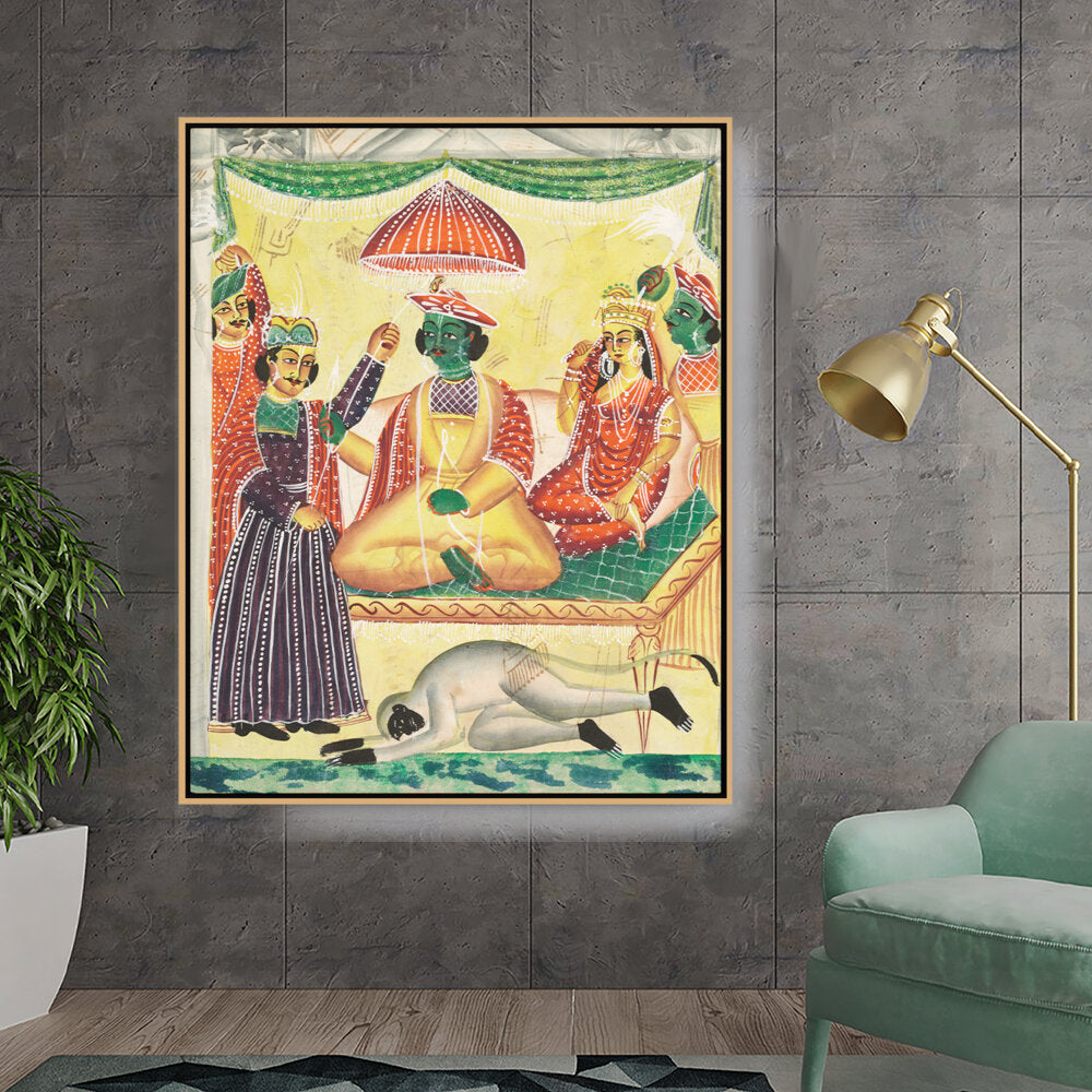Rama And Sita Kailghat - FLOATING FRAME