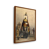 Princes And People Of India - Framed Canvas