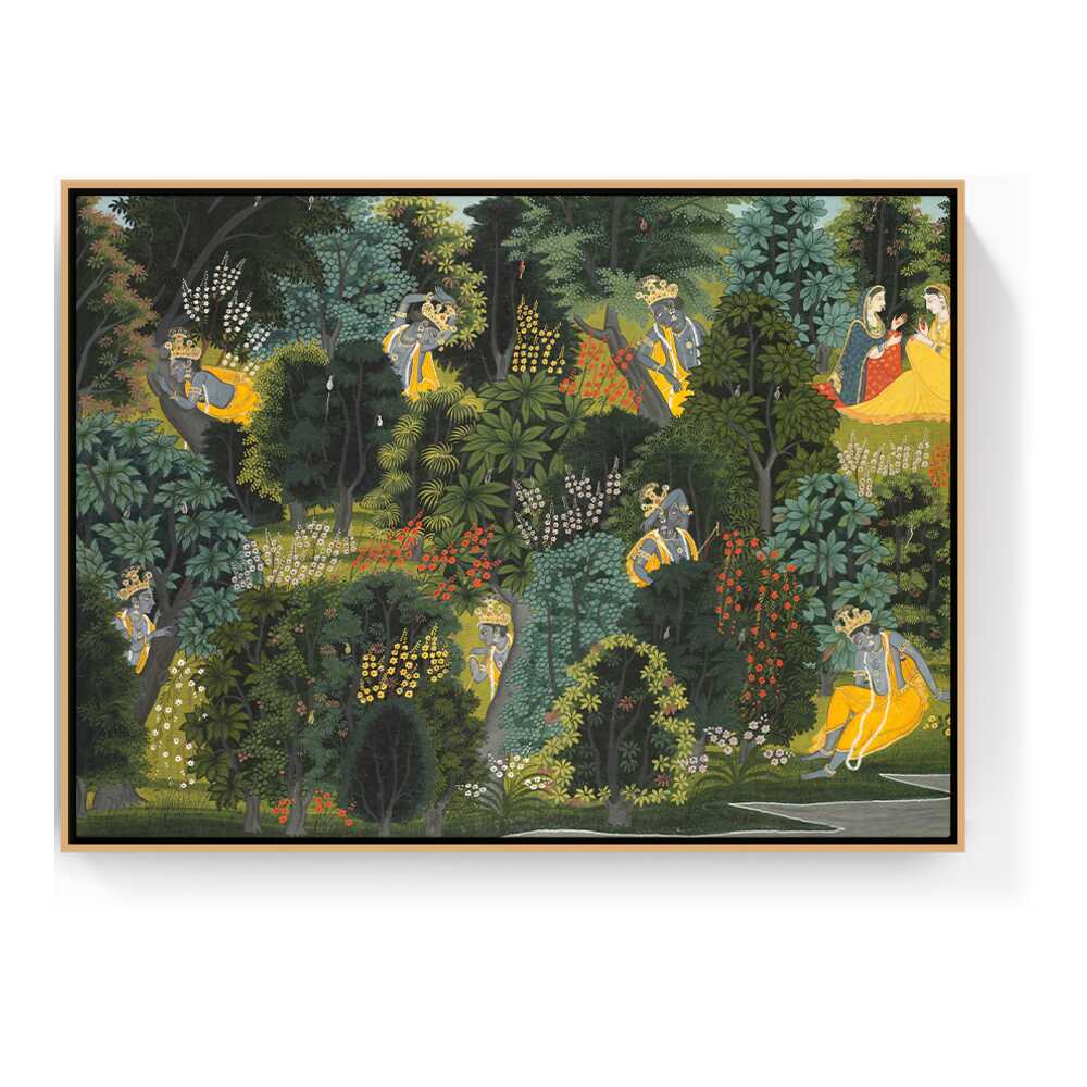 Krishna's Longing For Radha - FLOATING FRAME