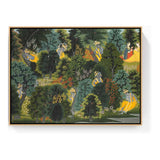 Krishna's Longing For Radha - FLOATING FRAME