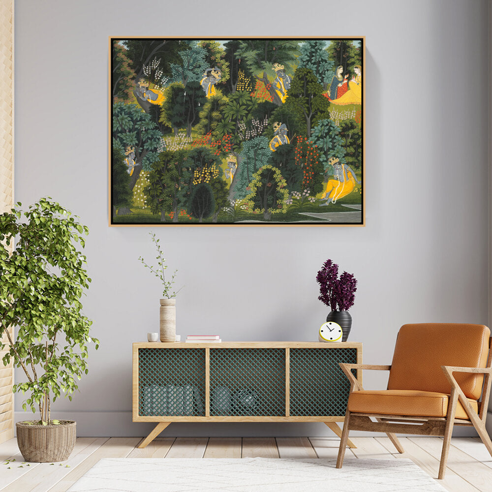 Krishna's Longing For Radha - FLOATING FRAME