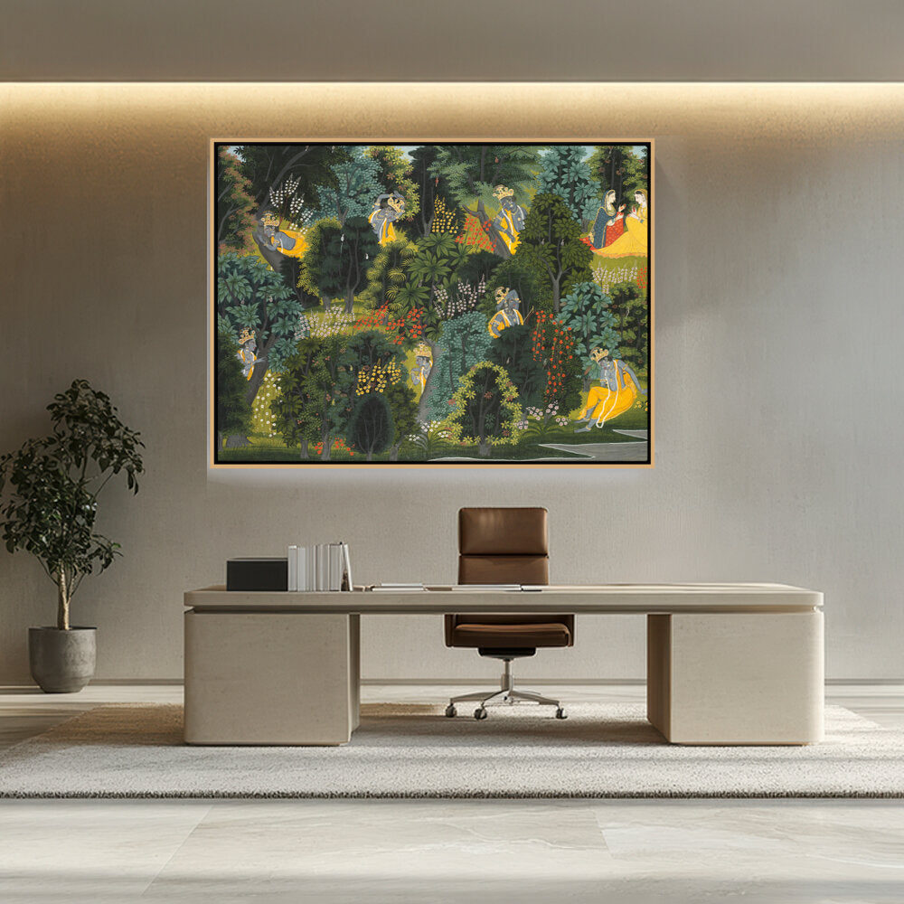 Krishna's Longing For Radha - FLOATING FRAME