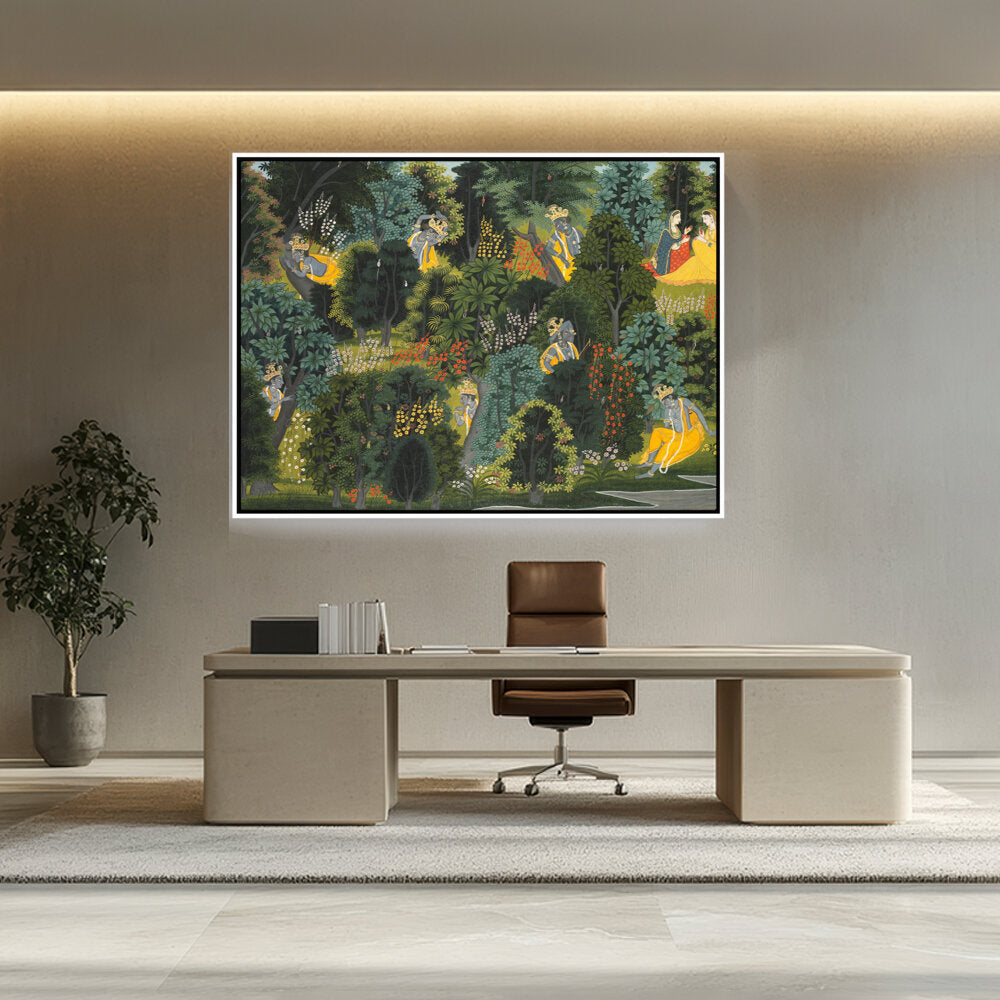 Krishna's Longing For Radha - FLOATING FRAME