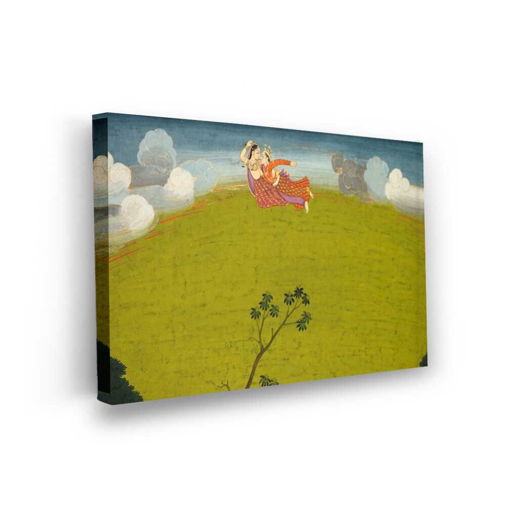 Pradyumna And Mayavati Flying - Wall Canvas