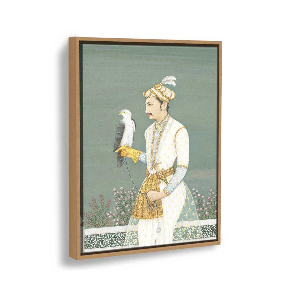 Portrait Of A Prince With Hawk - FLOATING FRAME