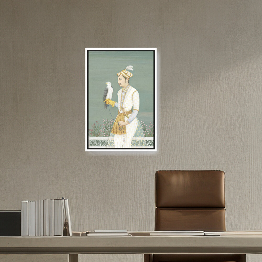 Portrait Of A Prince With Hawk - FLOATING FRAME