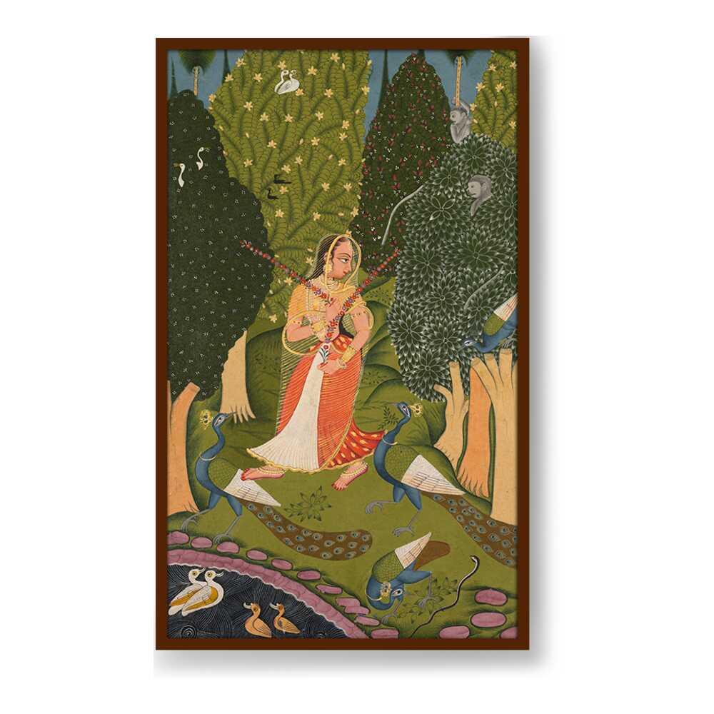 Pilgrimage To Sarnath - Framed Canvas