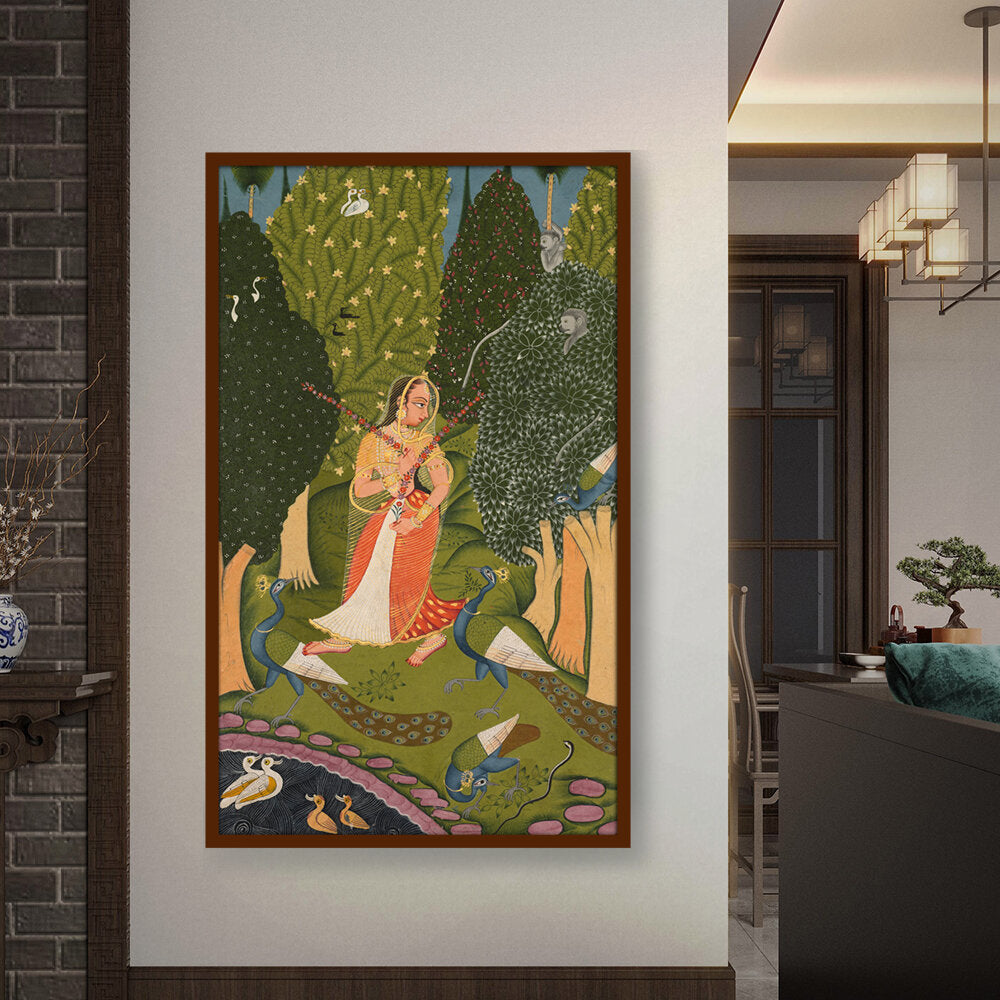 Pilgrimage To Sarnath - Framed Canvas