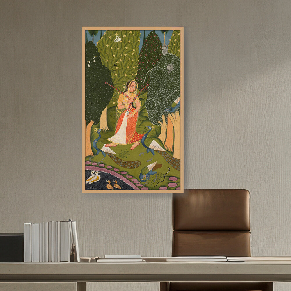 Pilgrimage To Sarnath - Framed Canvas