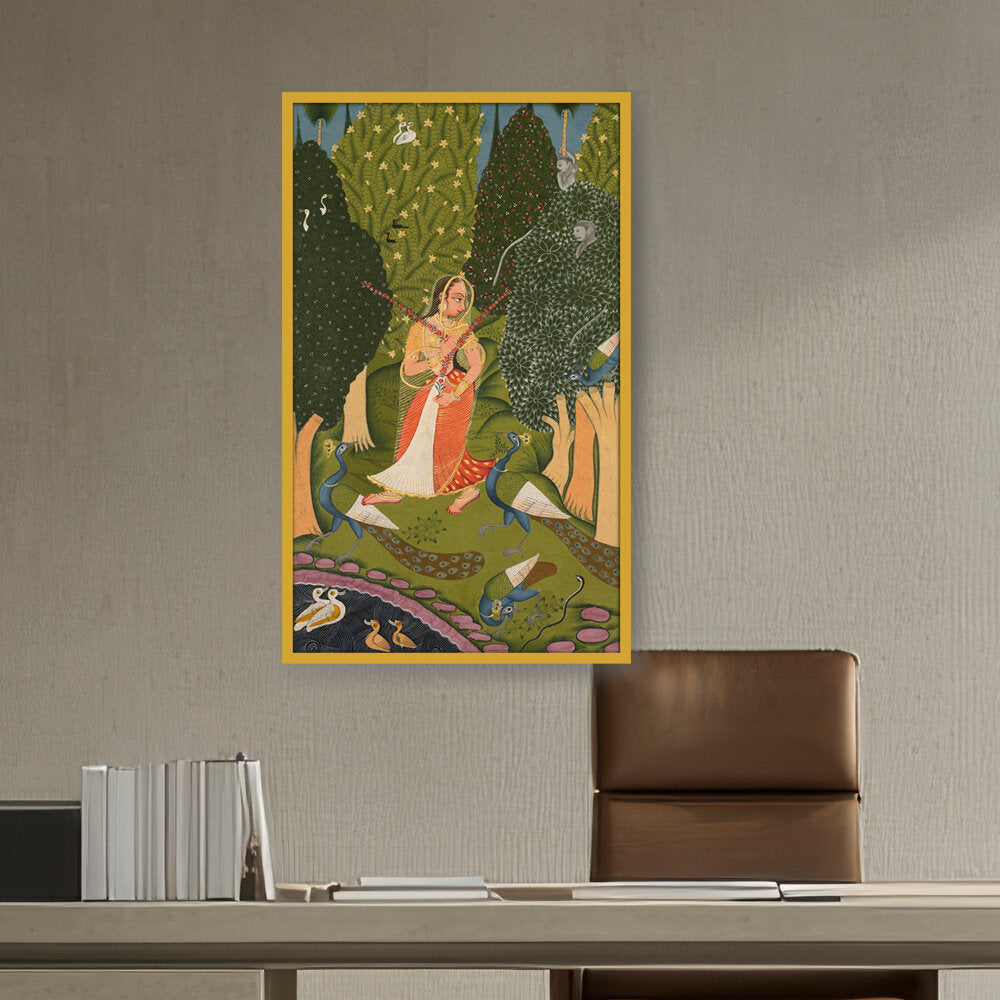 Pilgrimage To Sarnath - Framed Canvas