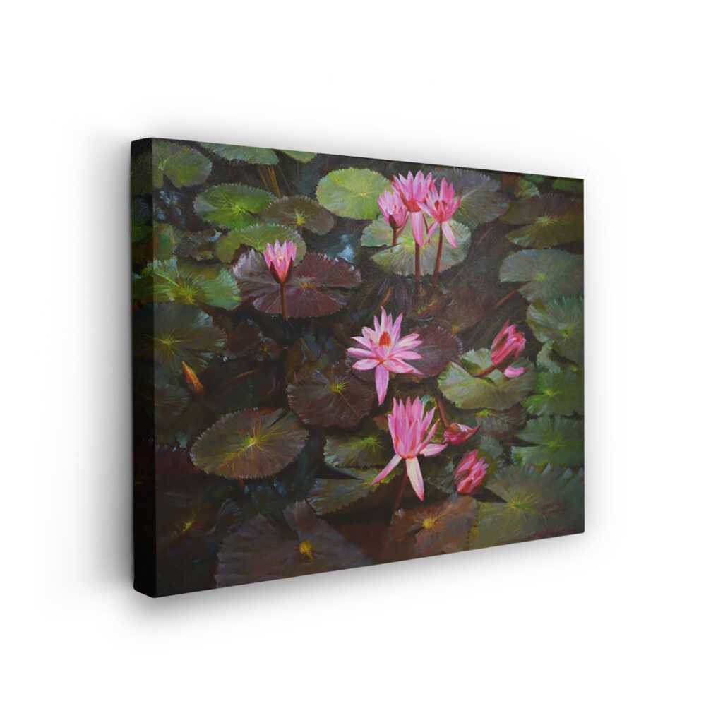 Picasoul - Picasoul Curated - Lotus Pond Painting - Wall Decor