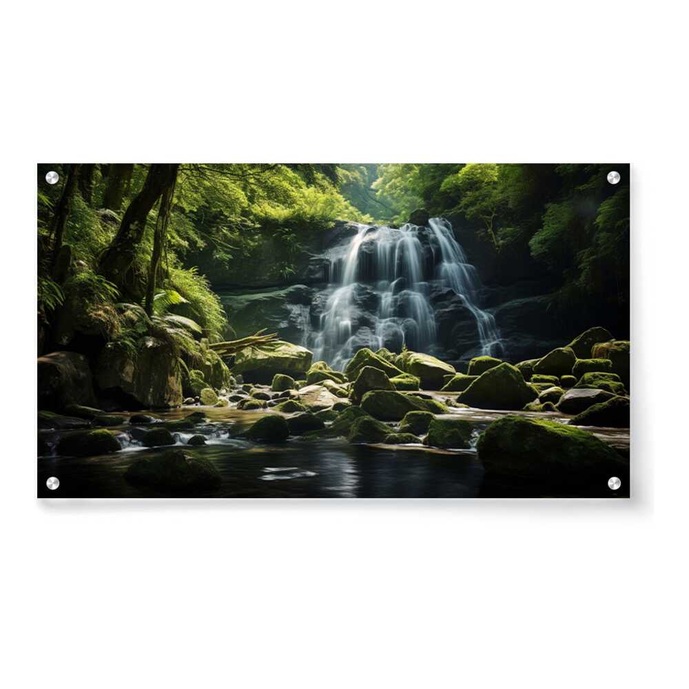 Artist5 - Art - A Hidden Waterfall - Acrylic Wall Photo