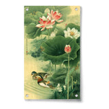 Artist5 - Art - Chinese Gongbi 9 Lotus Flower - Acrylic Wall Photo