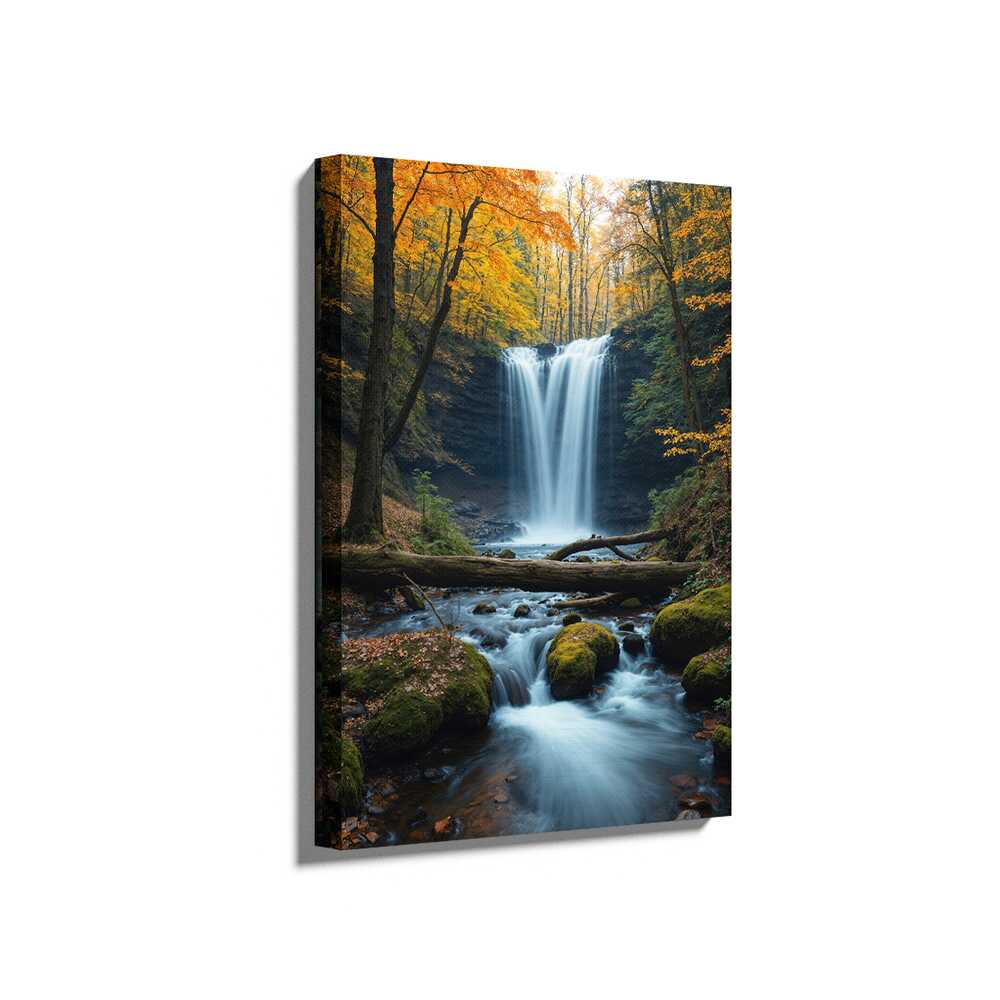Picasoul - Picasoul Curated - Lush Forest Waterfall - Wall Decor