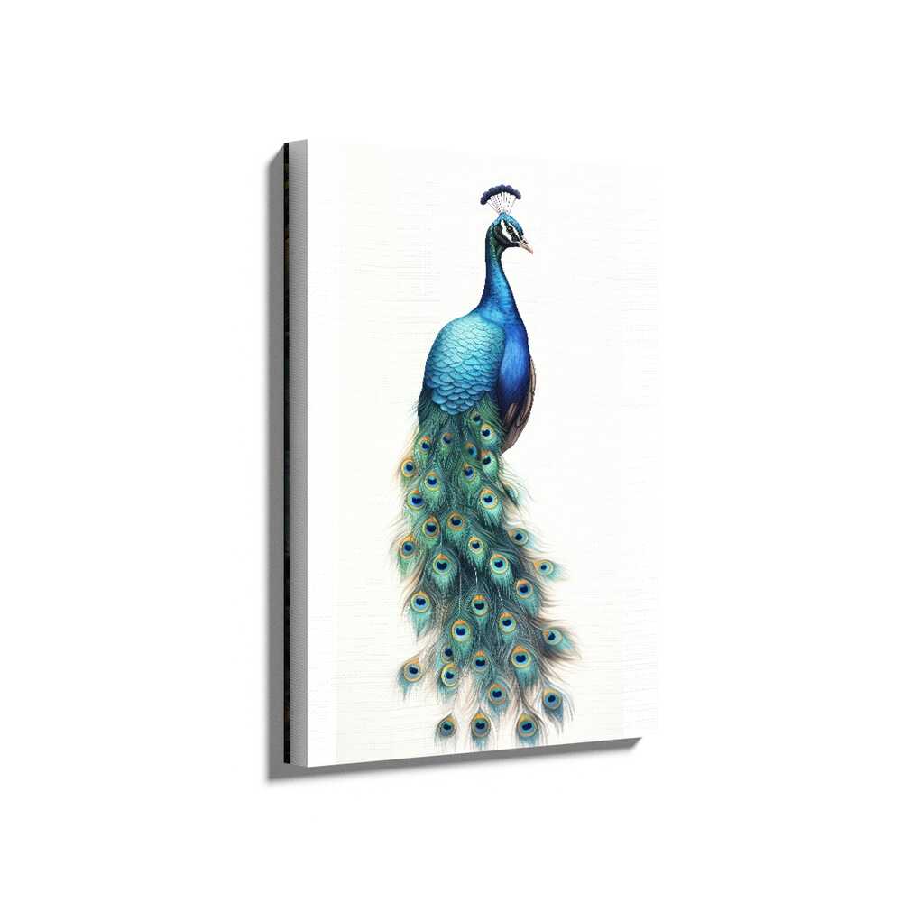 Picasoul - Picasoul Curated - Peacock With Feathers - Wall Decor