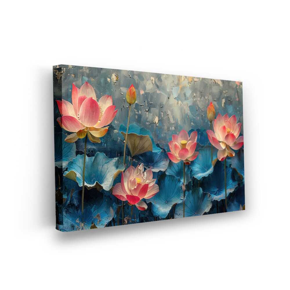 Picasoul - Picasoul Curated - Painting Of Lotus Flowers - Wall Decor