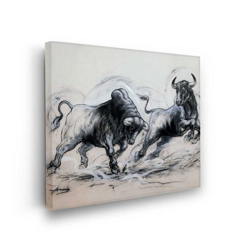 Picasoul - Picasoul Curated - Fighting Bulls - Wall Decor