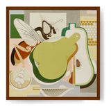 Wasp And Pear - Framed Canvas