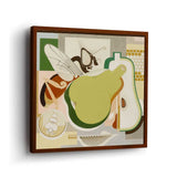 Wasp And Pear - Framed Canvas