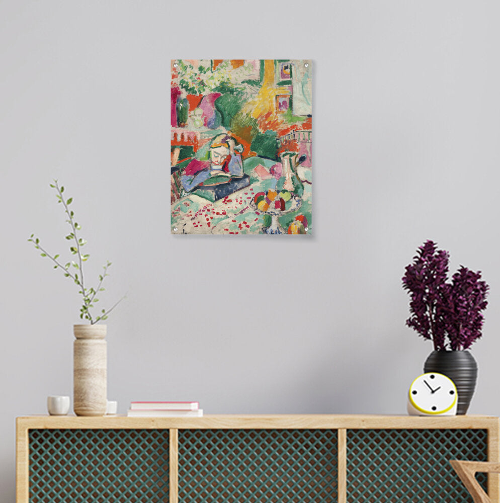 Interior With A Young Girl - Acrylic Wall Photo