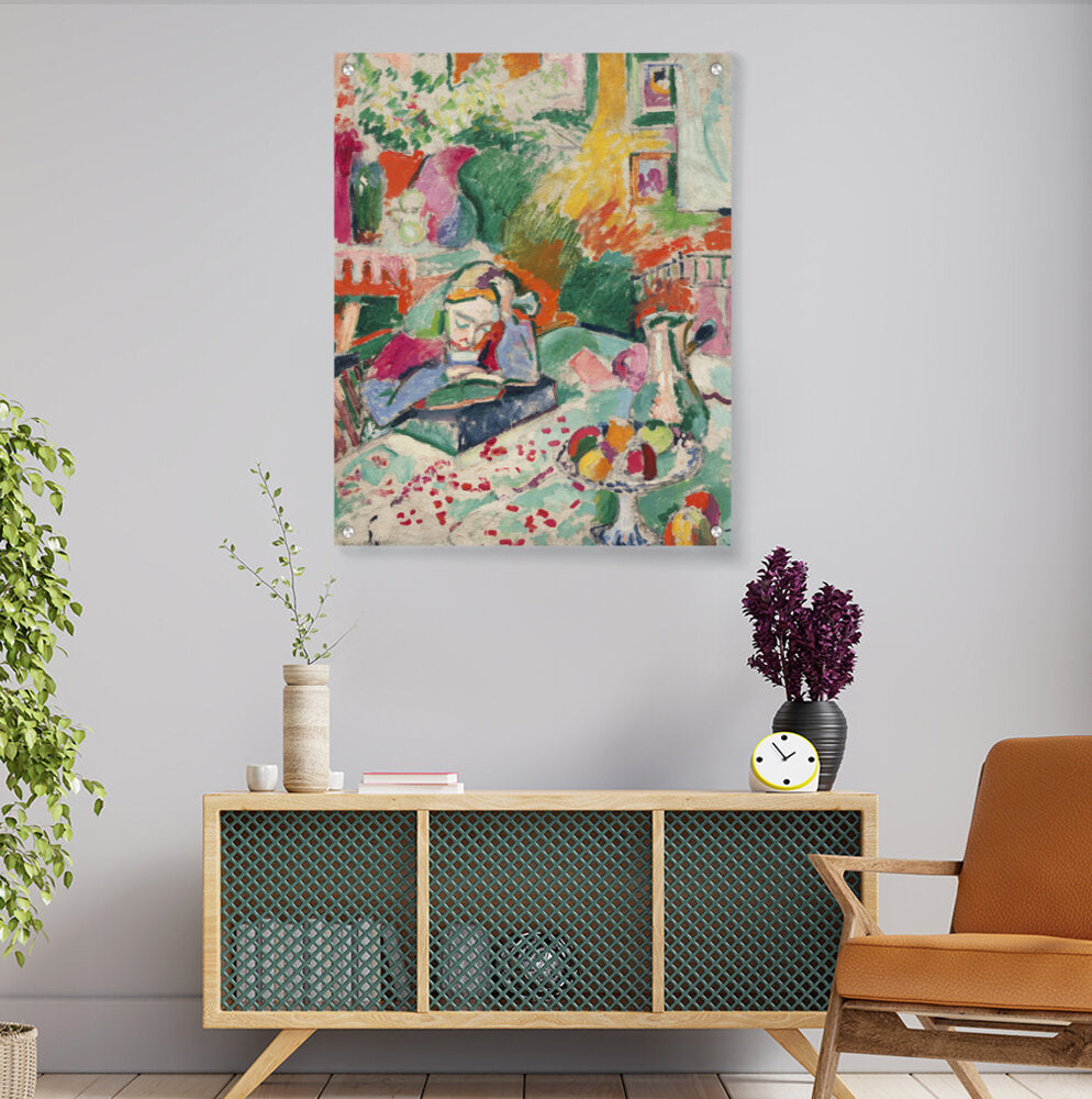 Interior With A Young Girl - Acrylic Wall Photo