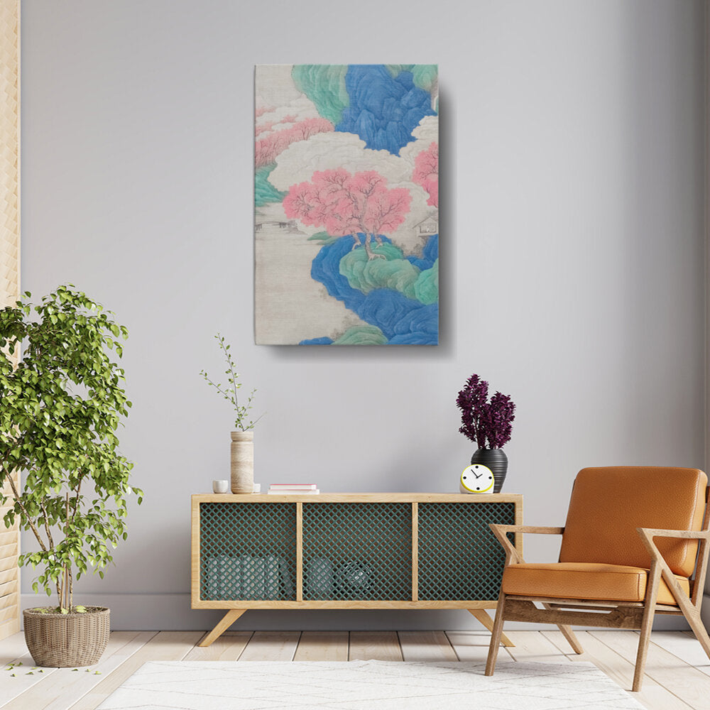 A River With Trees Mountains