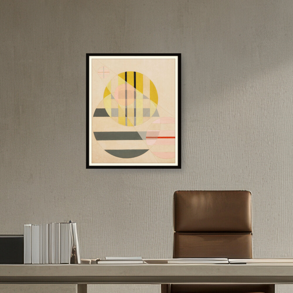 Yellow Circle - WALL MOUNT FRAME