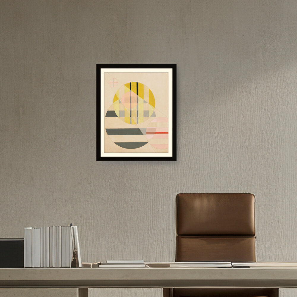 Yellow Circle - WALL MOUNT FRAME