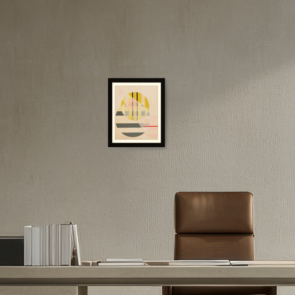 Yellow Circle - WALL MOUNT FRAME