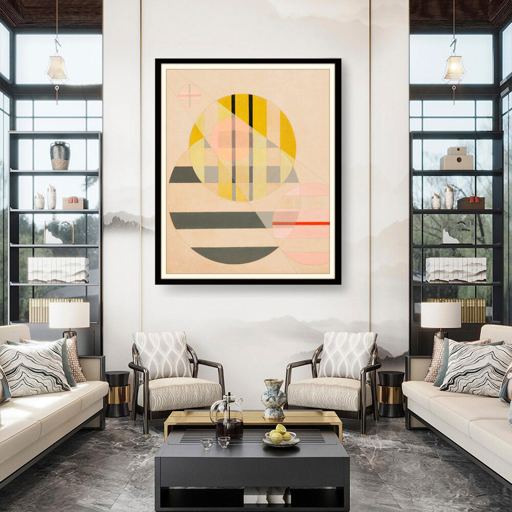 Yellow Circle - WALL MOUNT FRAME