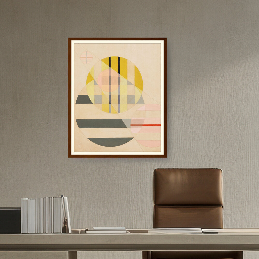Yellow Circle - WALL MOUNT FRAME