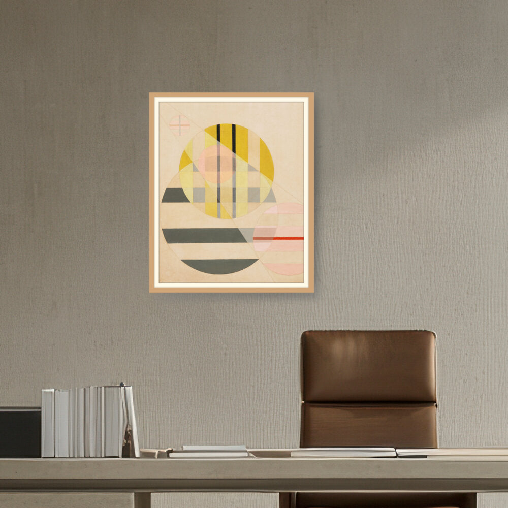 Yellow Circle - WALL MOUNT FRAME