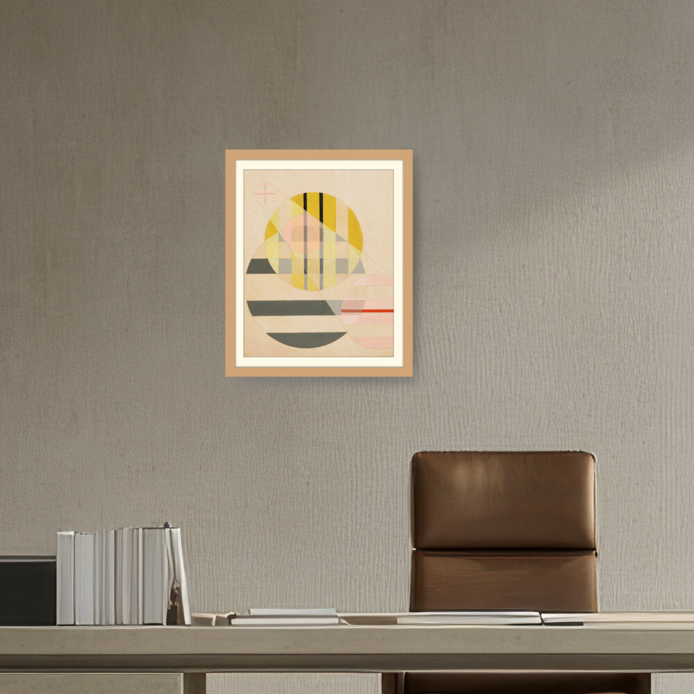 Yellow Circle - WALL MOUNT FRAME