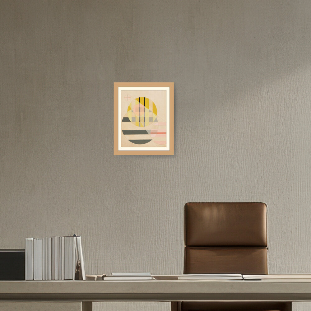 Yellow Circle - WALL MOUNT FRAME