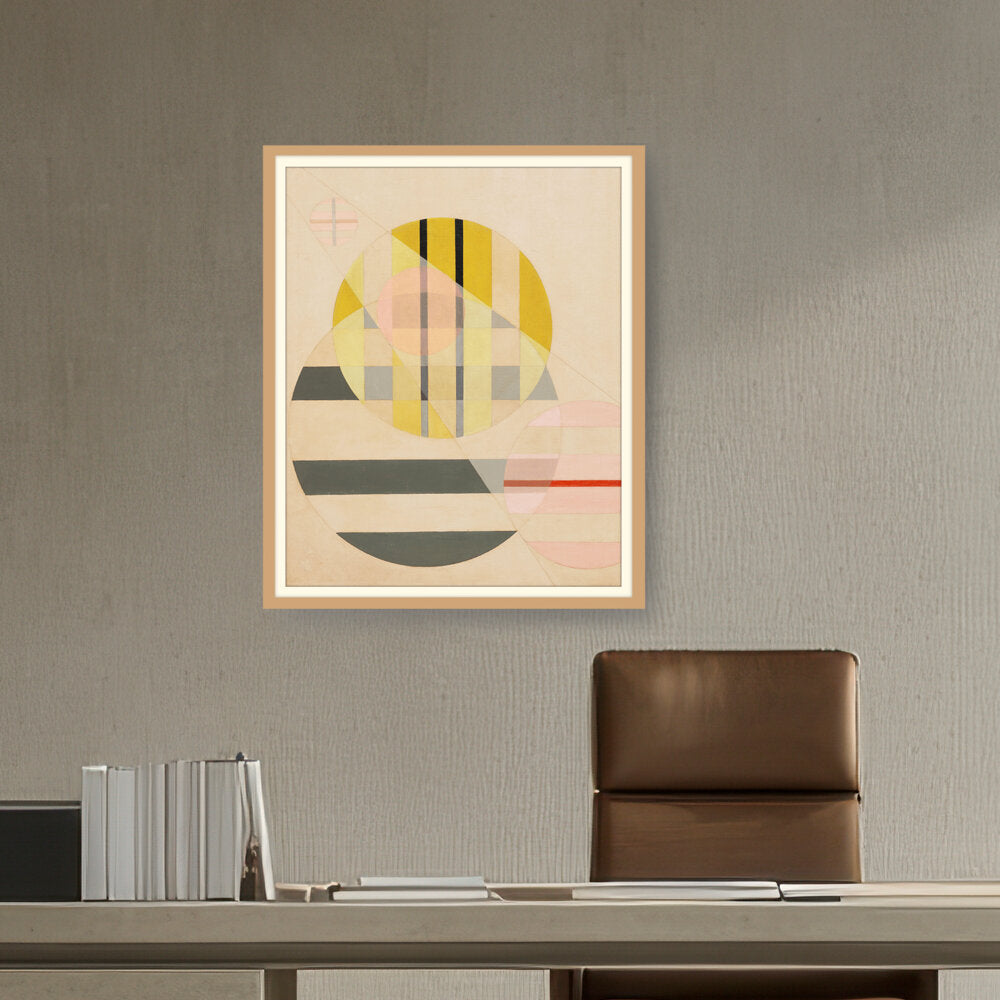 Yellow Circle - WALL MOUNT FRAME