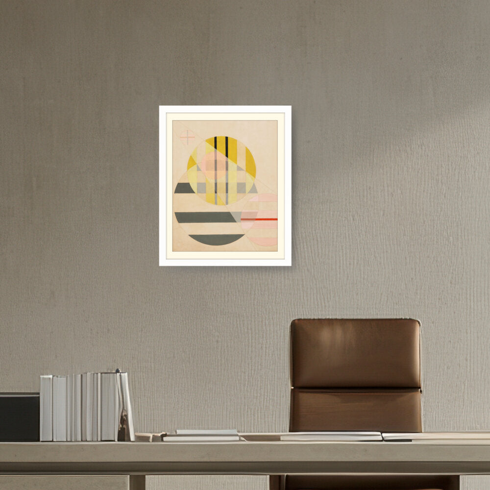 Yellow Circle - WALL MOUNT FRAME