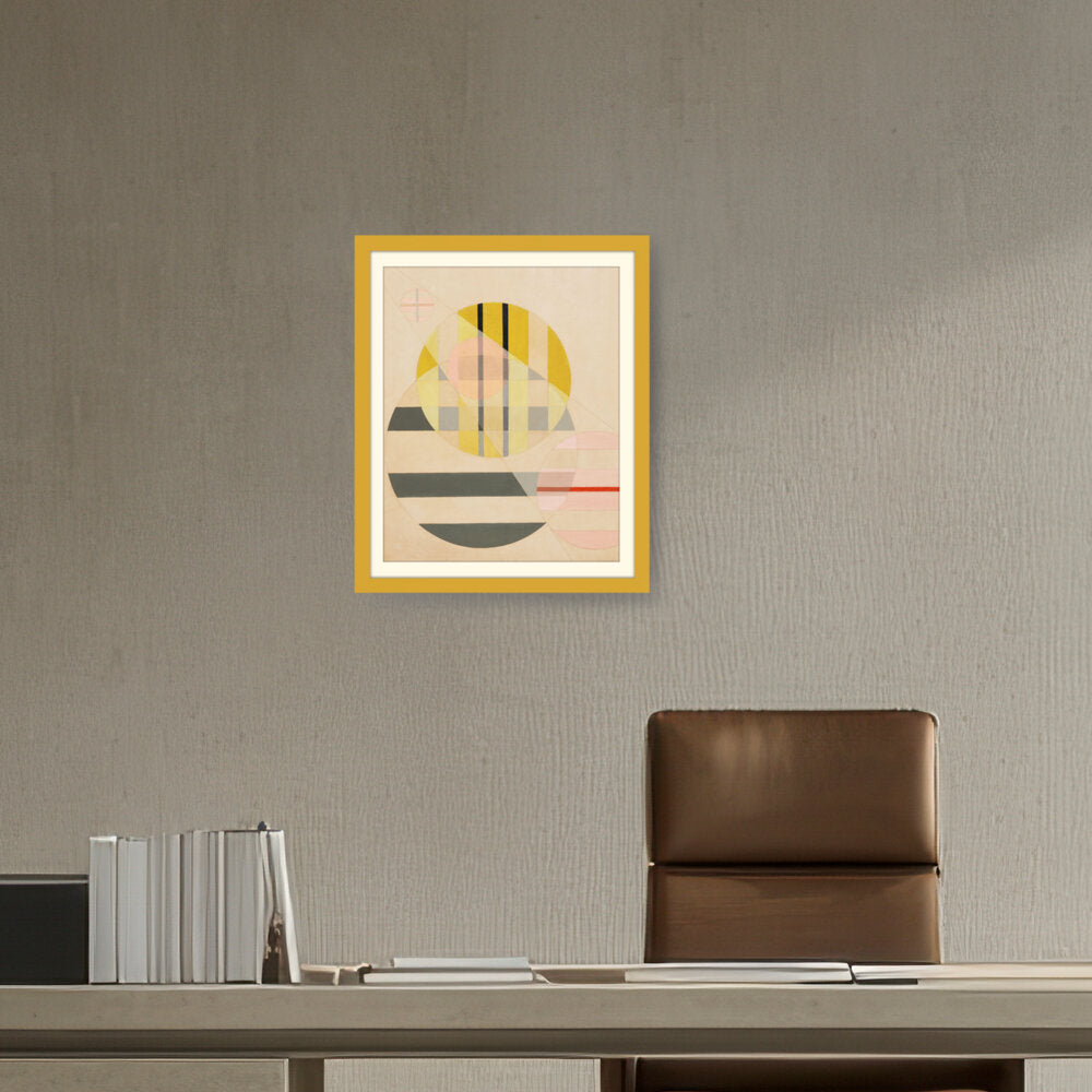 Yellow Circle - WALL MOUNT FRAME
