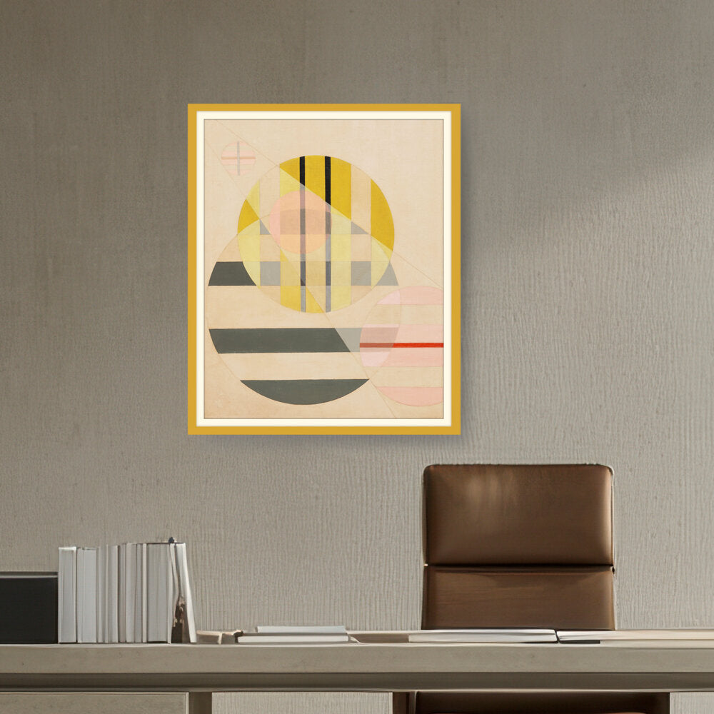 Yellow Circle - WALL MOUNT FRAME