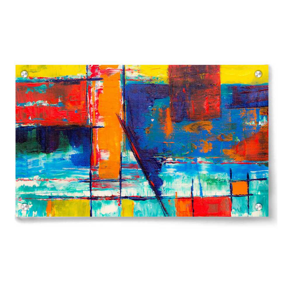 Multicolored Abstract - Acrylic Wall Photo