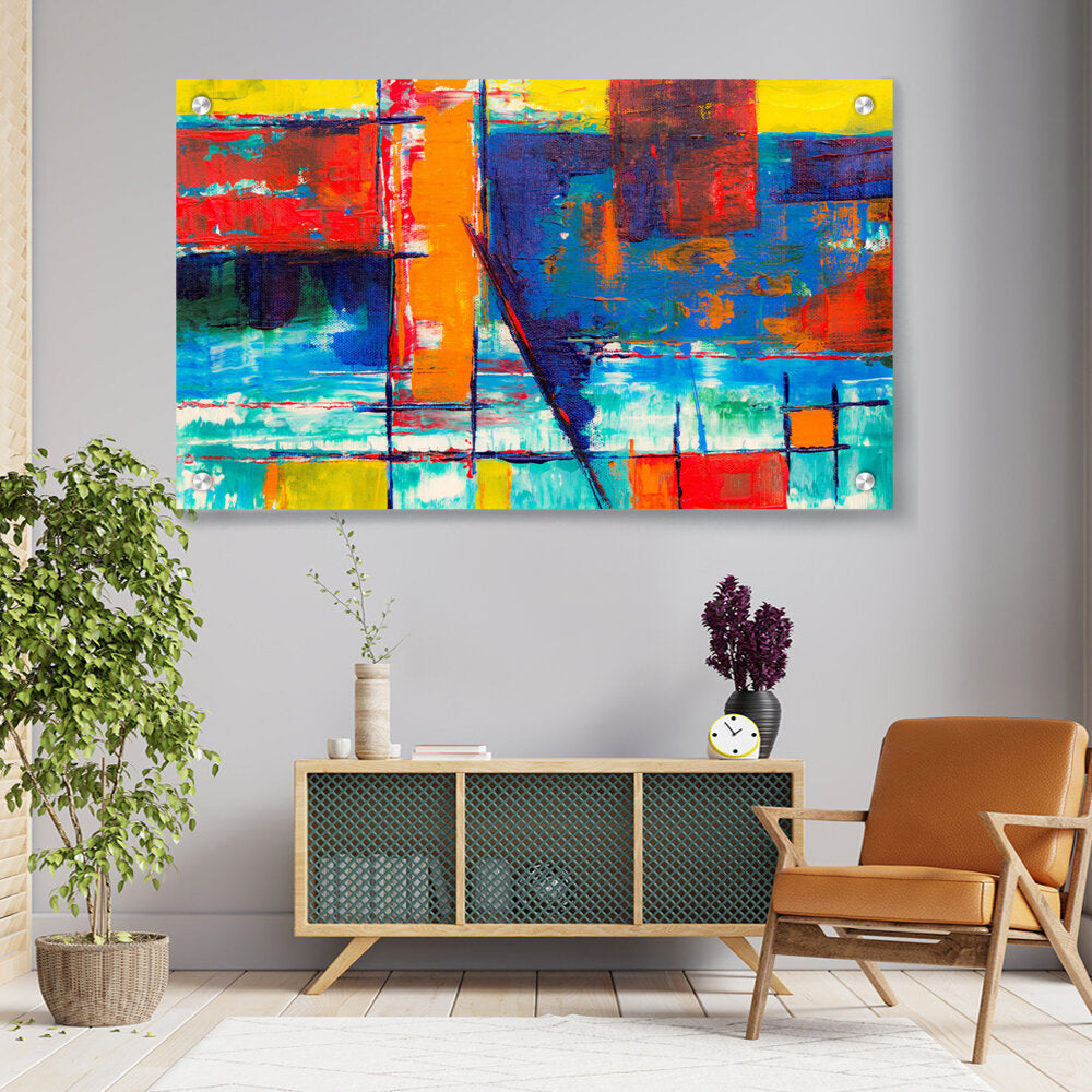 Multicolored Abstract - Acrylic Wall Photo