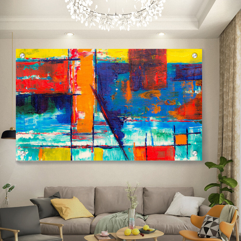 Multicolored Abstract - Acrylic Wall Photo