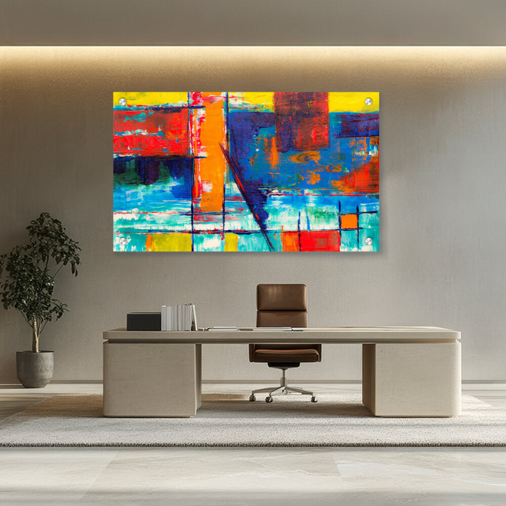 Multicolored Abstract - Acrylic Wall Photo