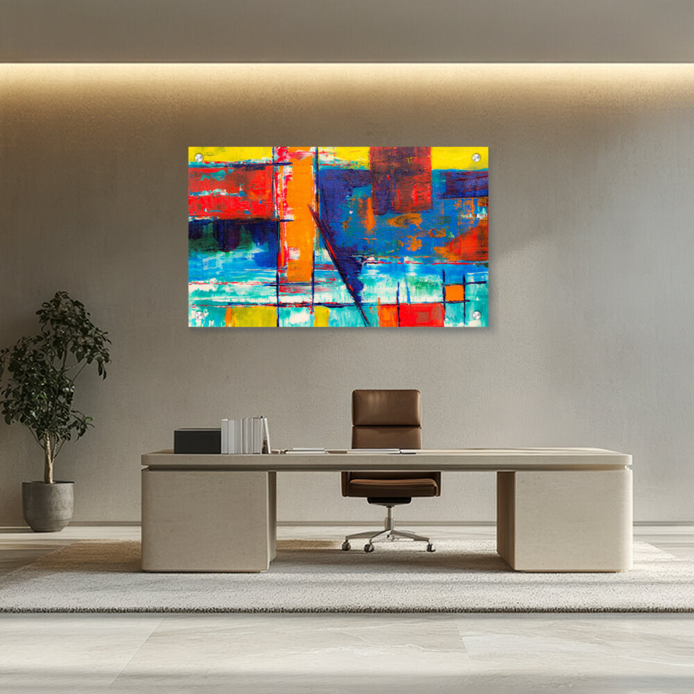 Multicolored Abstract - Acrylic Wall Photo