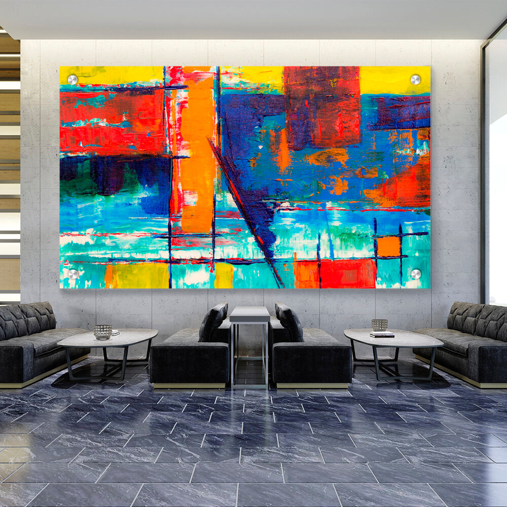 Multicolored Abstract - Acrylic Wall Photo