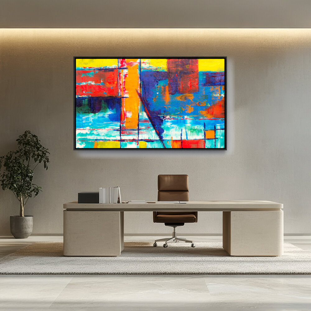 Multicolored Abstract - FLOATING FRAME