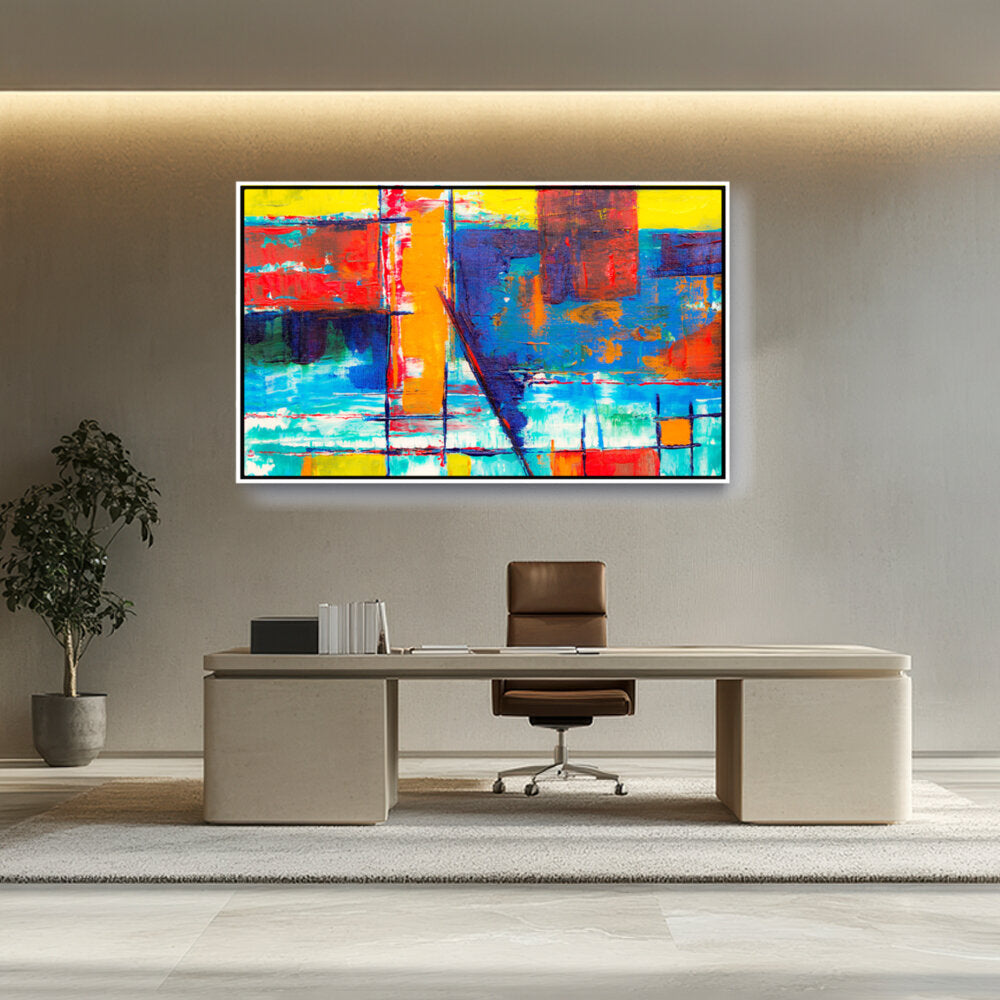 Multicolored Abstract - FLOATING FRAME