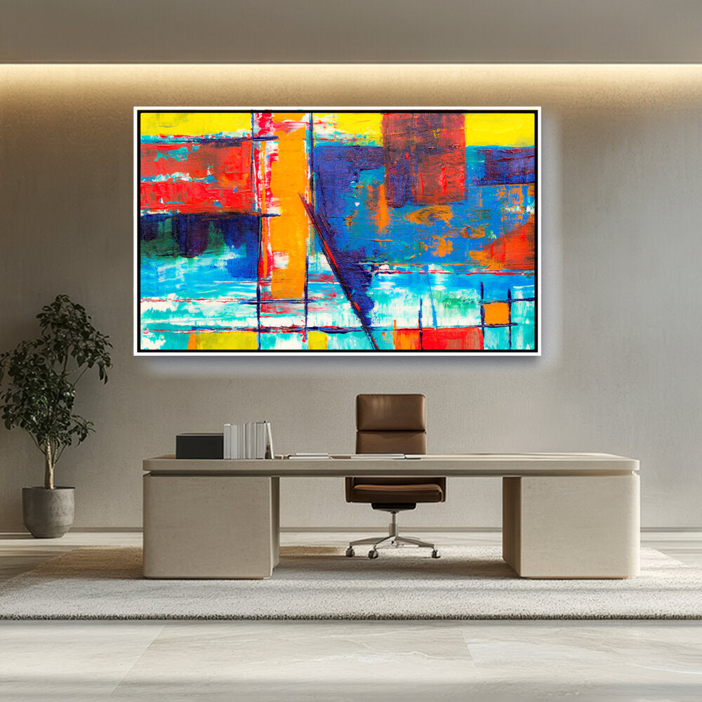 Multicolored Abstract - FLOATING FRAME