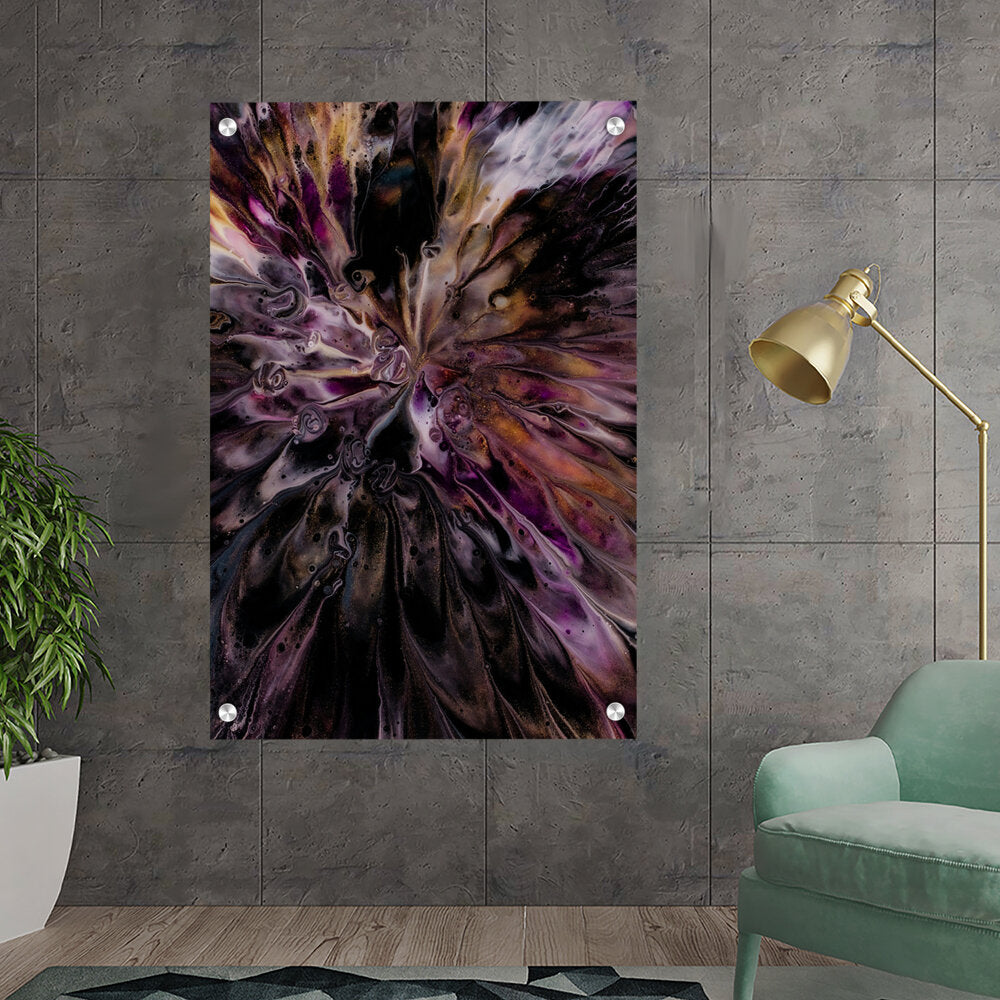 A Floral Artwork. - Acrylic Wall Photo