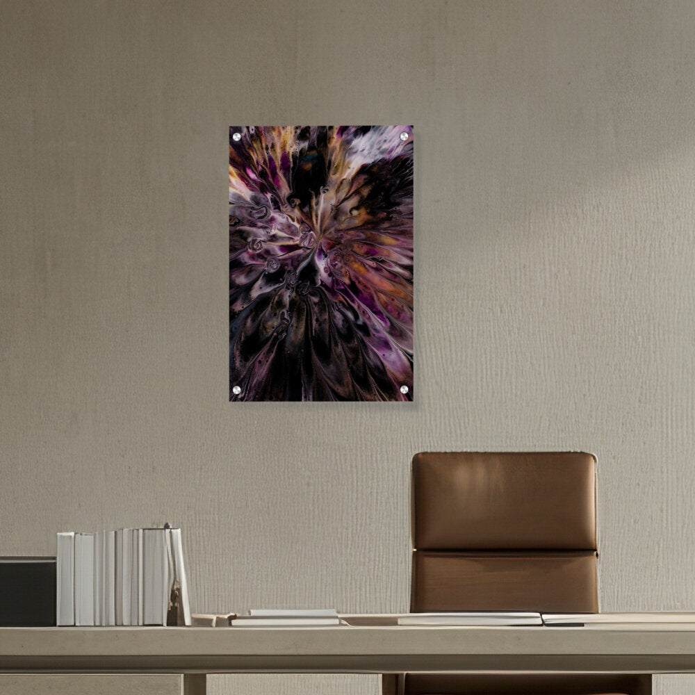 A Floral Artwork. - Acrylic Wall Photo